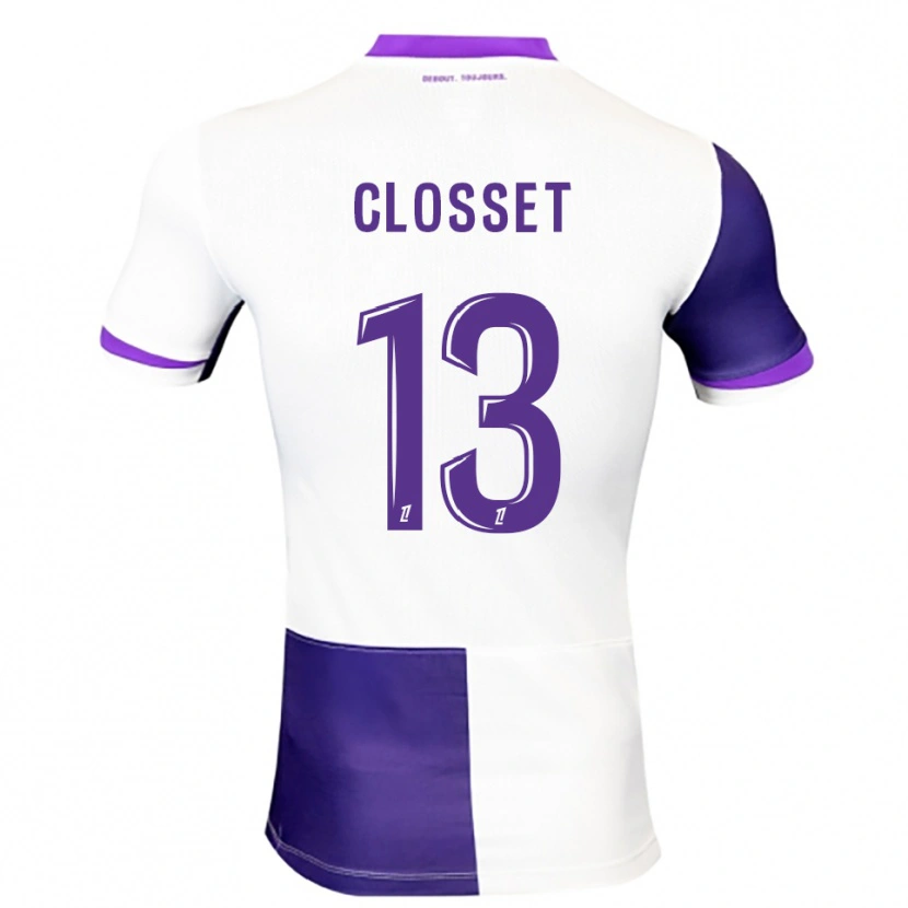 Danxen Enfant Maillot Océane Closset #13 Violet Blanc Tenues Domicile 2025/26 T-Shirt
