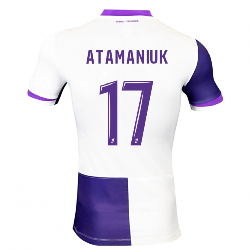 Danxen Enfant Maillot Alexandra Atamaniuk #17 Violet Blanc Tenues Domicile 2025/26 T-Shirt