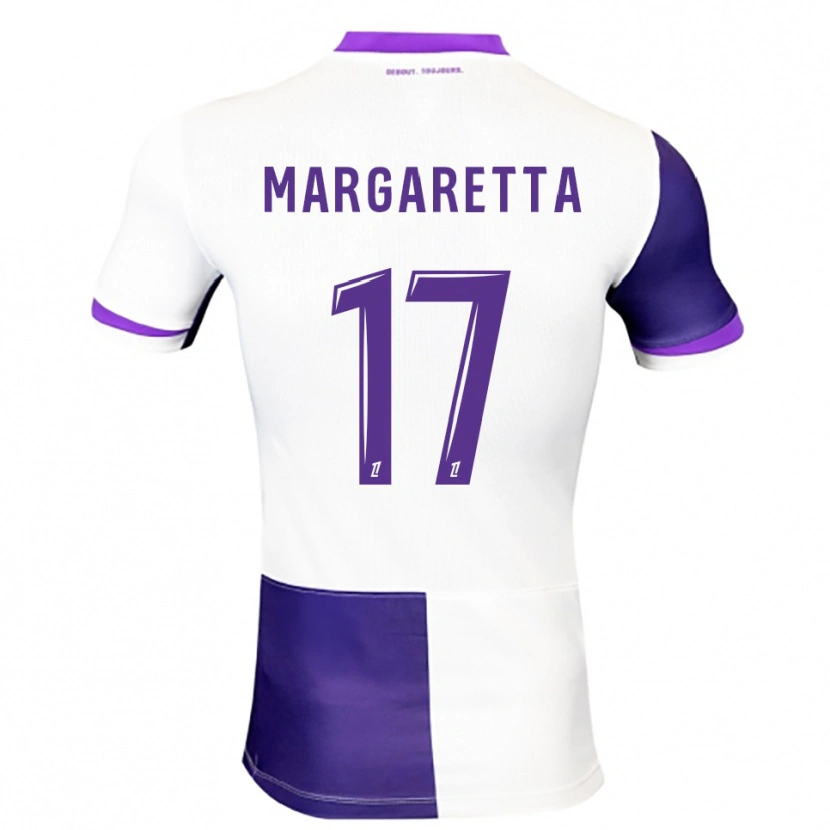 Danxen Enfant Maillot Jessica Margaretta #17 Violet Blanc Tenues Domicile 2025/26 T-Shirt