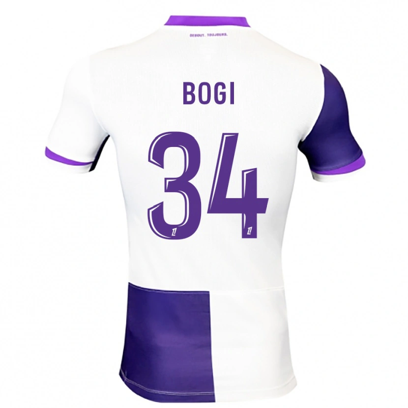 Danxen Enfant Maillot Fiona Bogi #34 Violet Blanc Tenues Domicile 2025/26 T-Shirt