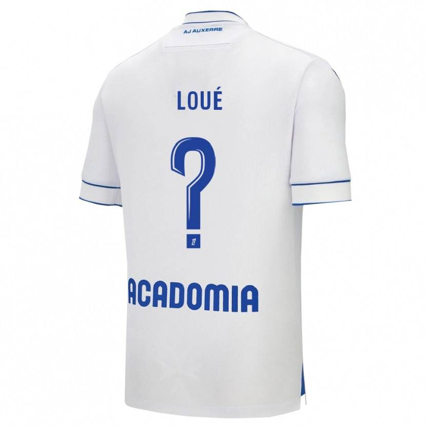 Danxen Enfant Maillot Mathis-Tony Loué #0 Blanc Bleu Tenues Domicile 2025/26 T-Shirt