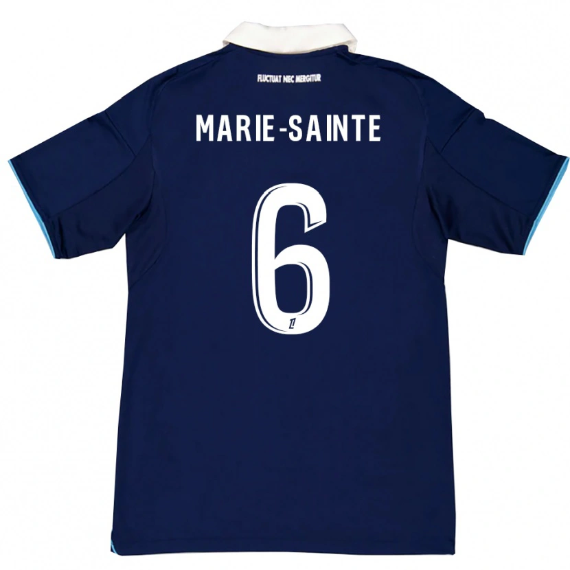 Danxen Enfant Maillot Andrew Marie-Sainte #6 Bleu Foncé Blanc Tenues Domicile 2025/26 T-Shirt