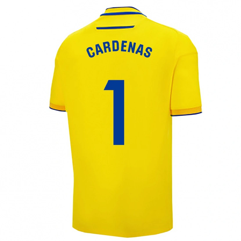 Danxen Enfant Maillot Raquel Cárdenas #1 Jaune Marine Tenues Domicile 2025/26 T-Shirt