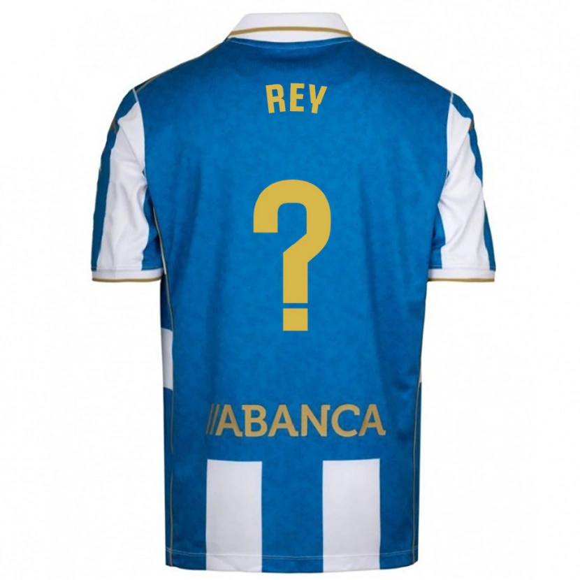 Danxen Enfant Maillot José Rey #0 Blanc Bleu Tenues Domicile 2025/26 T-Shirt