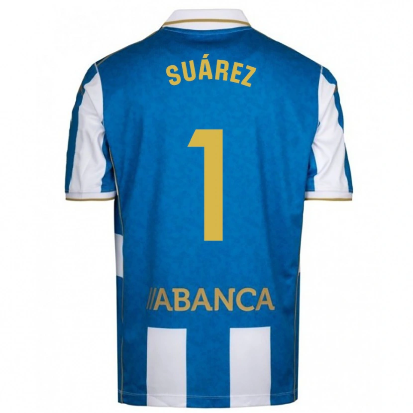 Danxen Enfant Maillot Brais Suárez #1 Blanc Bleu Tenues Domicile 2025/26 T-Shirt