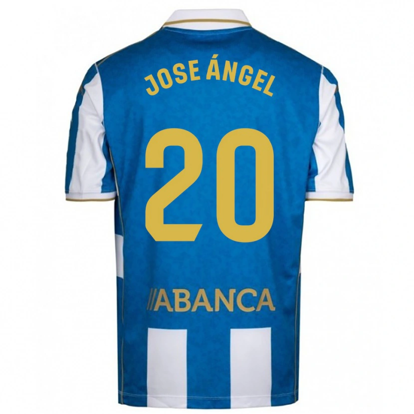 Danxen Enfant Maillot José Ángel Jurado #20 Blanc Bleu Tenues Domicile 2025/26 T-Shirt