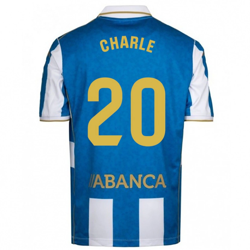 Danxen Enfant Maillot Marta Charle #20 Blanc Bleu Tenues Domicile 2025/26 T-Shirt