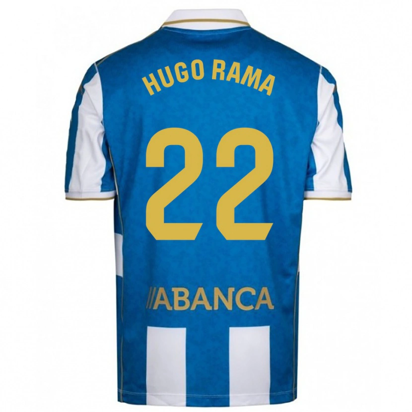 Danxen Enfant Maillot Hugo Rama #22 Blanc Bleu Tenues Domicile 2025/26 T-Shirt