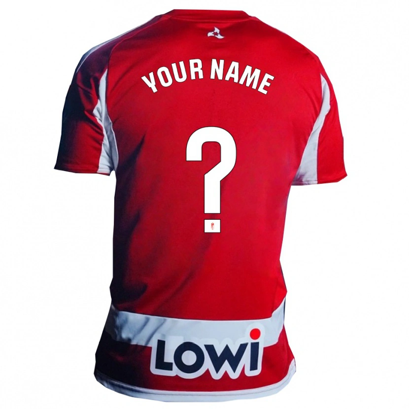 Danxen Enfant Maillot Votre Nom #0 Rouge Blanc Tenues Domicile 2025/26 T-Shirt