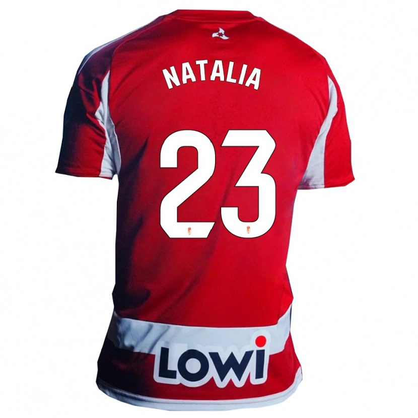 Danxen Enfant Maillot Natalia #23 Rouge Blanc Tenues Domicile 2025/26 T-Shirt