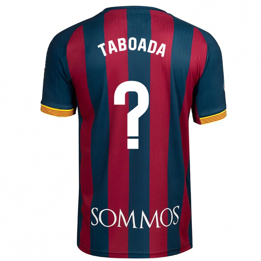 Danxen Enfant Maillot Héctor Taboada #0 Marine Bleu Rouge Tenues Domicile 2025/26 T-Shirt