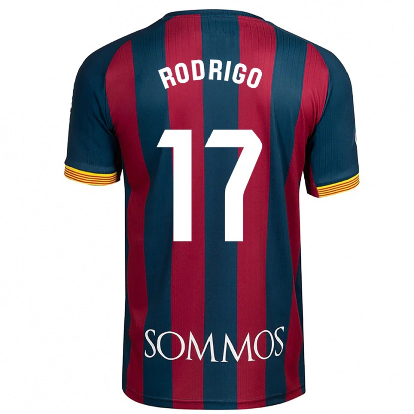 Danxen Enfant Maillot Aron Rodrigo #17 Marine Bleu Rouge Tenues Domicile 2025/26 T-Shirt