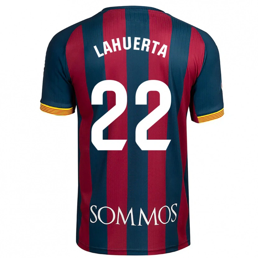 Danxen Enfant Maillot Gema Lahuerta #22 Marine Bleu Rouge Tenues Domicile 2025/26 T-Shirt