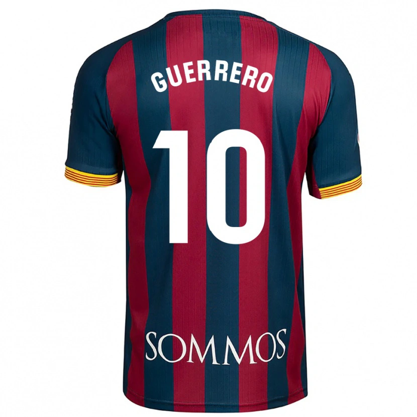 Danxen Enfant Maillot Fernando Guerrero #10 Marine Bleu Rouge Tenues Domicile 2025/26 T-Shirt