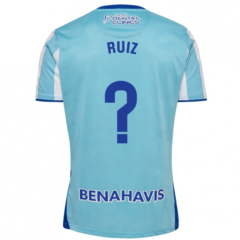 Danxen Enfant Maillot Jorge Ruiz #0 Bleu Ciel Blanc Tenues Domicile 2025/26 T-Shirt