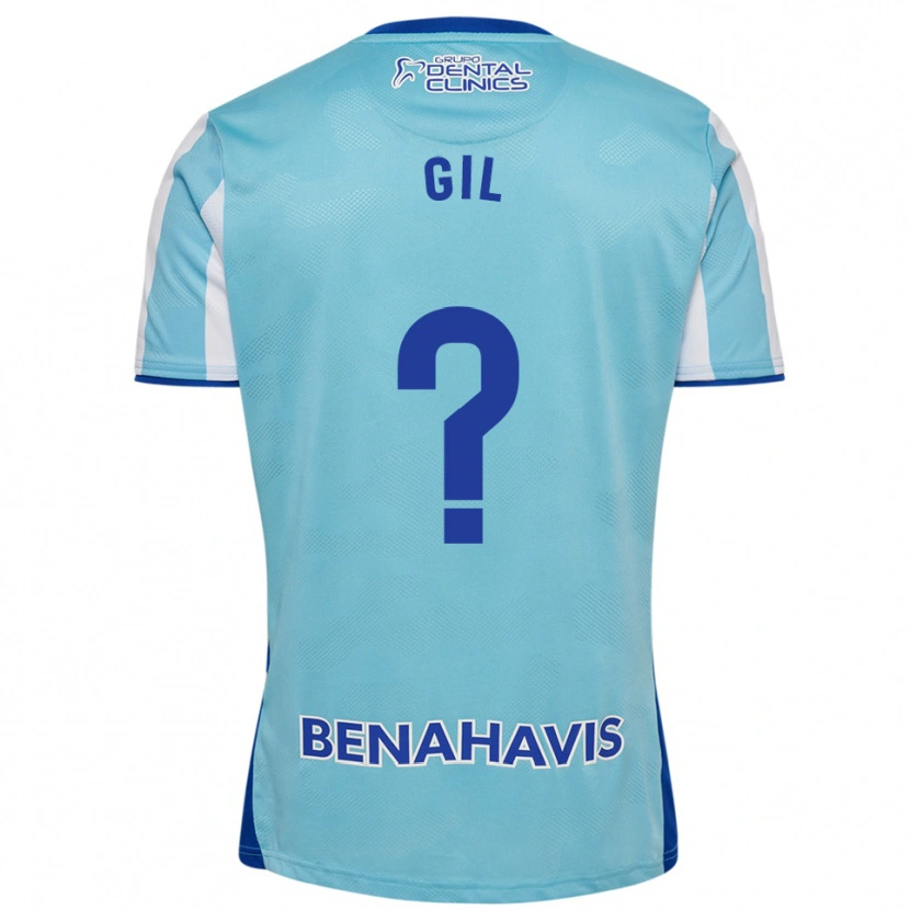 Danxen Enfant Maillot José Gil #0 Bleu Ciel Blanc Tenues Domicile 2025/26 T-Shirt