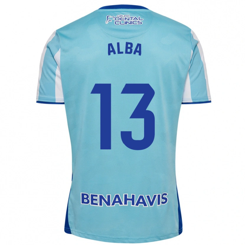 Danxen Enfant Maillot Alba #13 Bleu Ciel Blanc Tenues Domicile 2025/26 T-Shirt