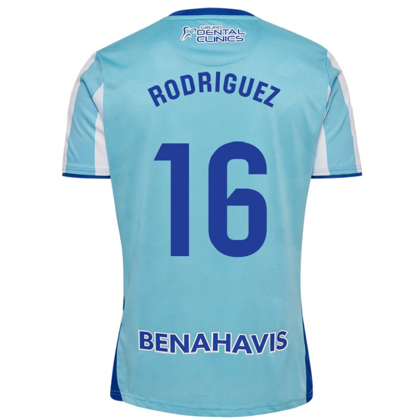 Danxen Enfant Maillot Genaro Rodríguez #16 Bleu Ciel Blanc Tenues Domicile 2025/26 T-Shirt