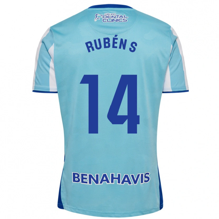 Danxen Enfant Maillot Rubén Sánchez #14 Bleu Ciel Blanc Tenues Domicile 2025/26 T-Shirt