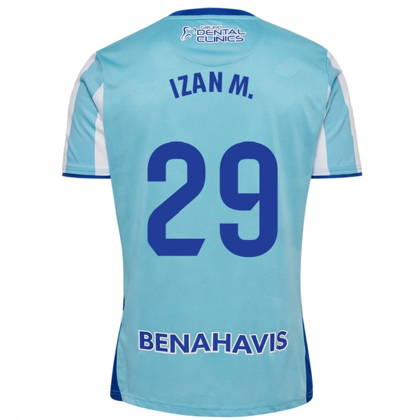 Danxen Enfant Maillot Izan Merino #29 Bleu Ciel Blanc Tenues Domicile 2025/26 T-Shirt
