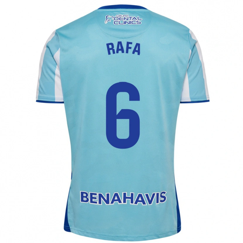 Danxen Enfant Maillot Rafa Rodríguez #6 Bleu Ciel Blanc Tenues Domicile 2025/26 T-Shirt