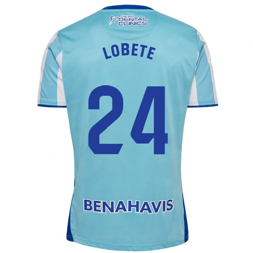 Danxen Enfant Maillot Julen Lobete #24 Bleu Ciel Blanc Tenues Domicile 2025/26 T-Shirt