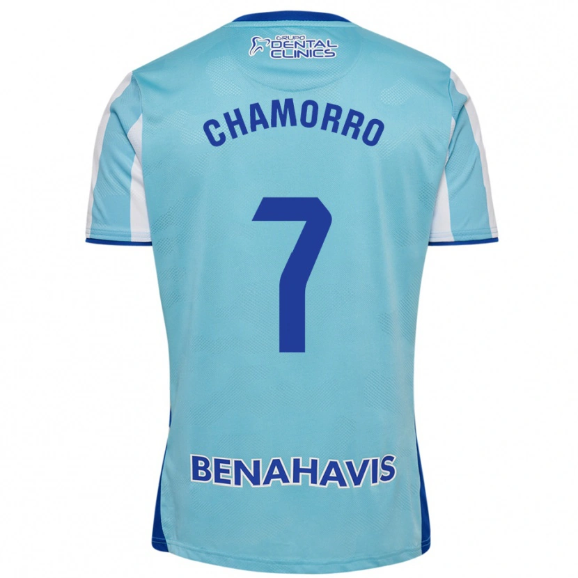 Danxen Enfant Maillot Alexis Chamorro #7 Bleu Ciel Blanc Tenues Domicile 2025/26 T-Shirt