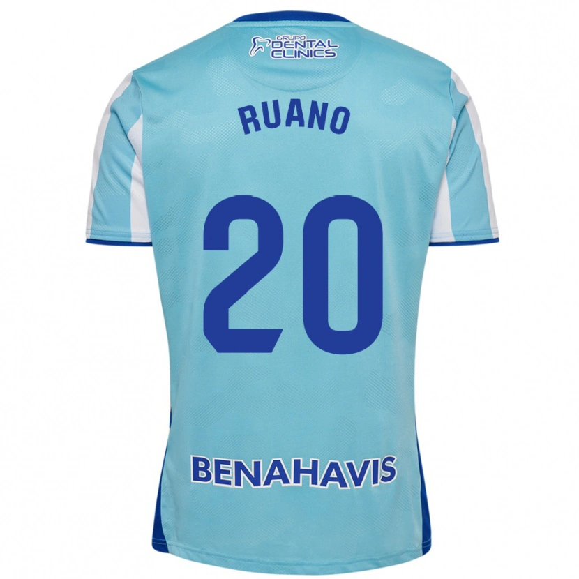 Danxen Enfant Maillot Celia Ruano #20 Bleu Ciel Blanc Tenues Domicile 2025/26 T-Shirt