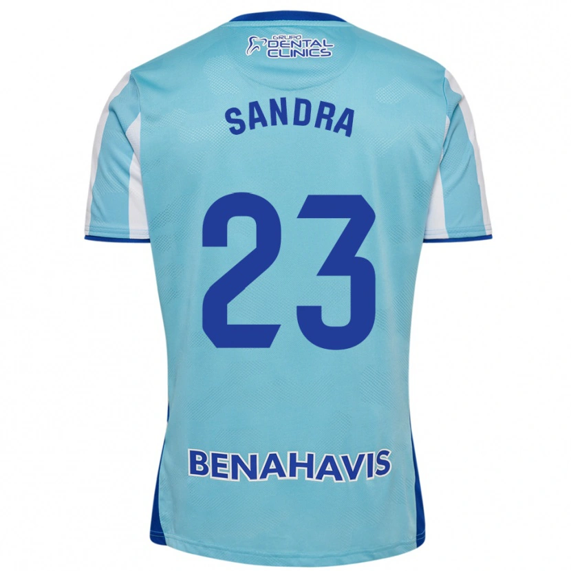 Danxen Enfant Maillot Sandra #23 Bleu Ciel Blanc Tenues Domicile 2025/26 T-Shirt