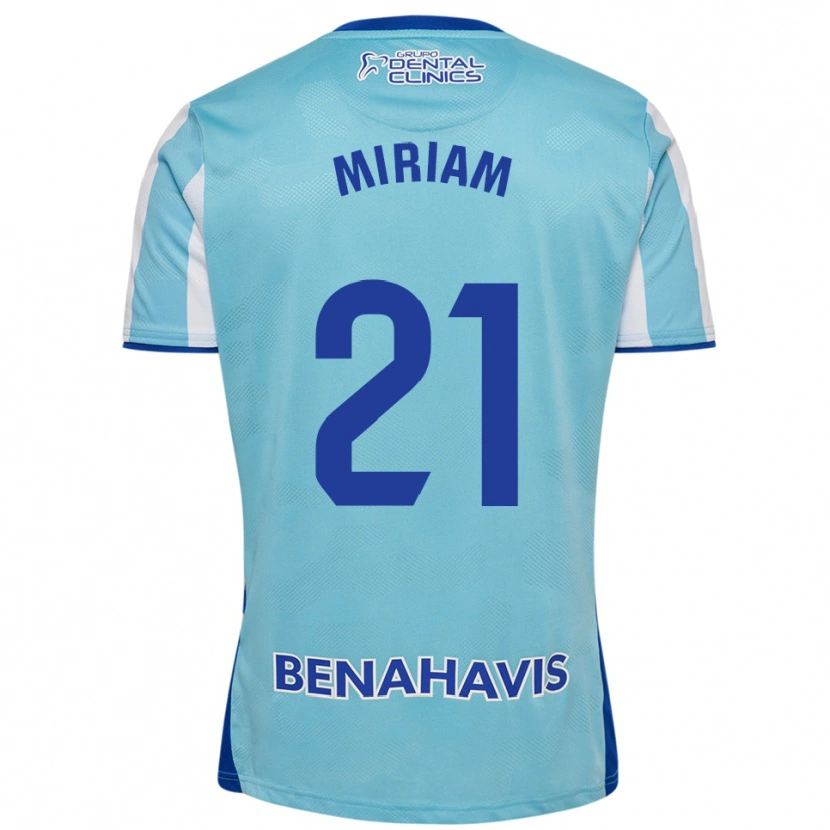 Danxen Enfant Maillot Miriam #21 Bleu Ciel Blanc Tenues Domicile 2025/26 T-Shirt