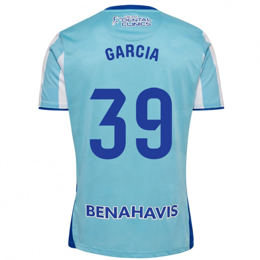 Danxen Enfant Maillot Claudia García #39 Bleu Ciel Blanc Tenues Domicile 2025/26 T-Shirt