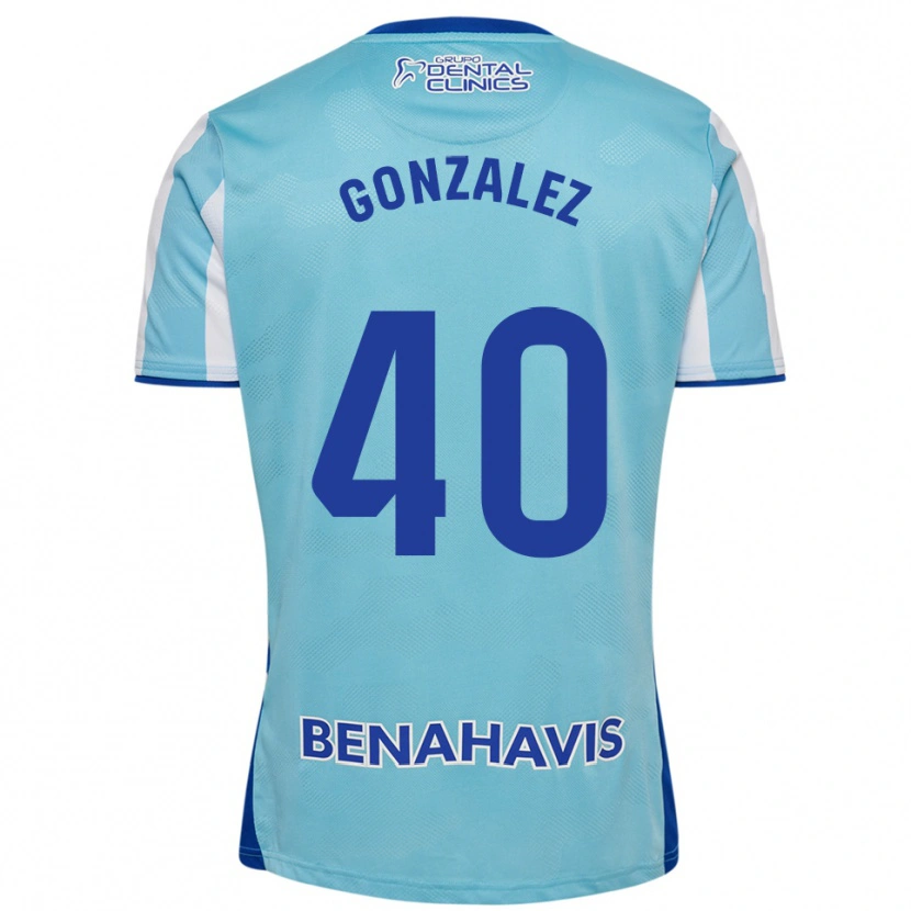 Danxen Enfant Maillot Carol González #40 Bleu Ciel Blanc Tenues Domicile 2025/26 T-Shirt