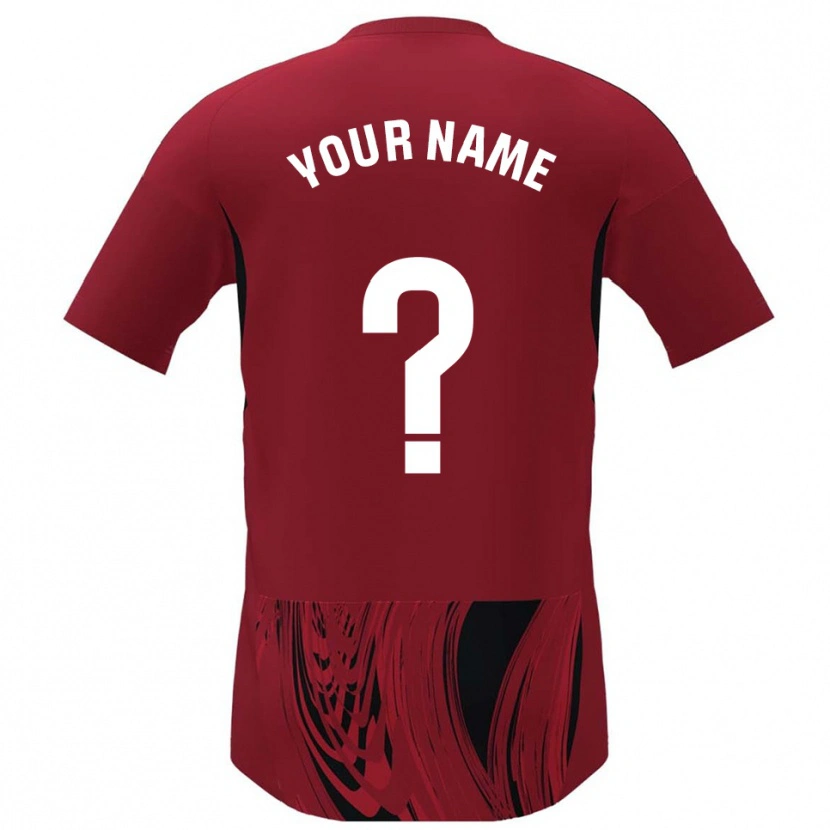 Danxen Enfant Maillot Votre Nom #0 Rouge Noir Tenues Domicile 2025/26 T-Shirt