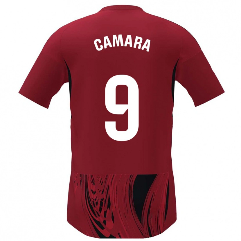 Danxen Enfant Maillot Aaron Cámara #9 Rouge Noir Tenues Domicile 2025/26 T-Shirt