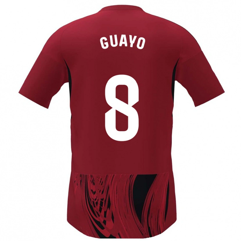 Danxen Enfant Maillot Guayo #8 Rouge Noir Tenues Domicile 2025/26 T-Shirt