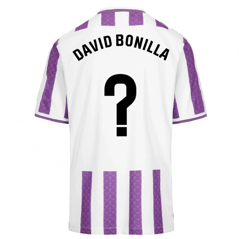 Danxen Enfant Maillot Juan David Bonilla #0 Violet Blanc Tenues Domicile 2025/26 T-Shirt