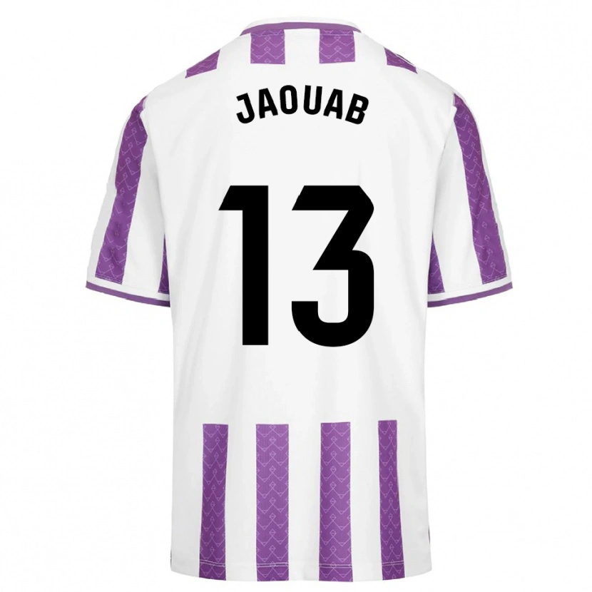 Danxen Enfant Maillot Mohamed Jaouab #13 Violet Blanc Tenues Domicile 2025/26 T-Shirt