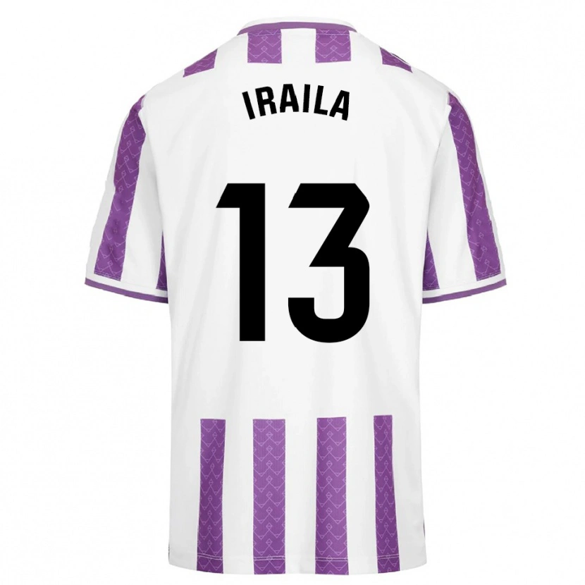 Danxen Enfant Maillot Iraila Rivera Simón #13 Violet Blanc Tenues Domicile 2025/26 T-Shirt