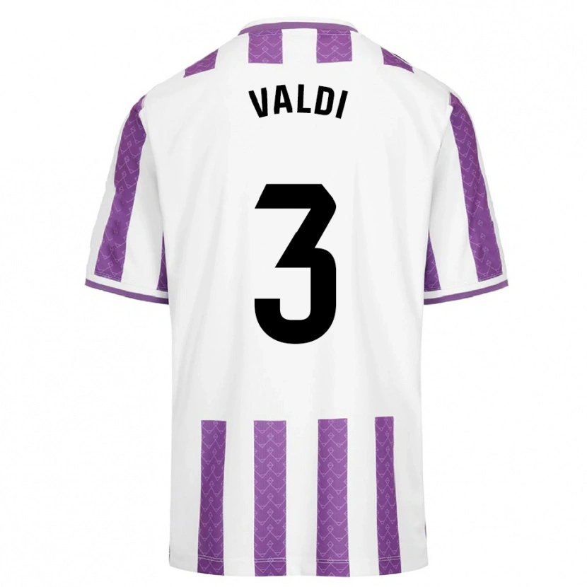 Danxen Enfant Maillot Laura Valdivieso Velasco #3 Violet Blanc Tenues Domicile 2025/26 T-Shirt