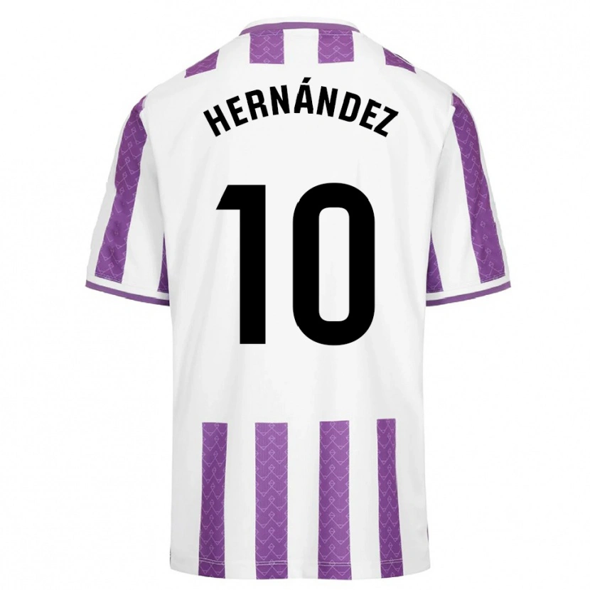 Danxen Enfant Maillot Celia Hernández Cordero #10 Violet Blanc Tenues Domicile 2025/26 T-Shirt