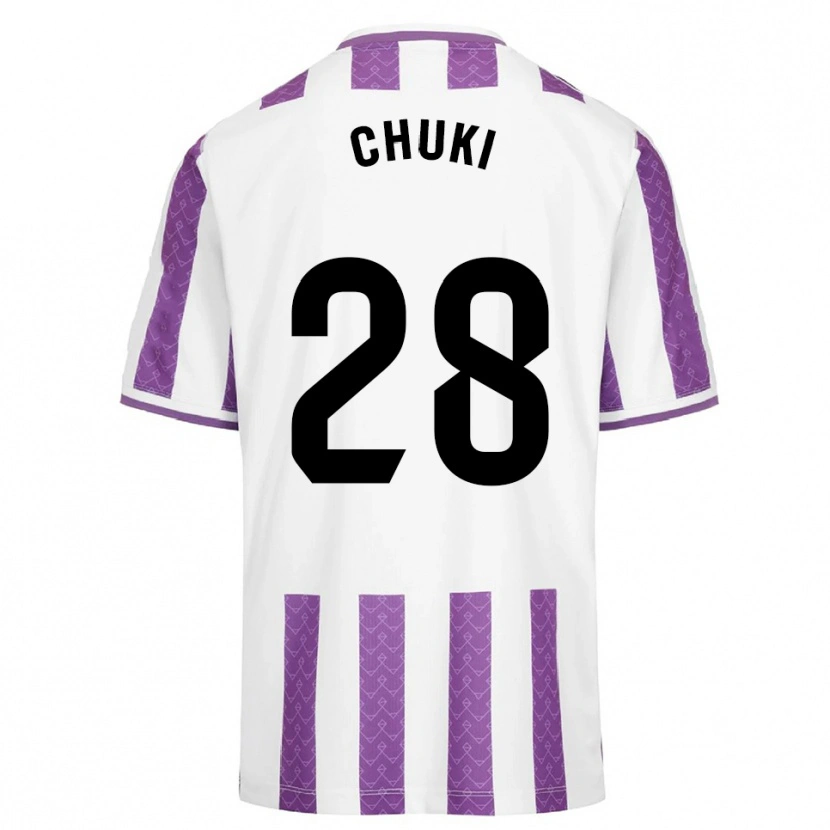 Danxen Enfant Maillot Chuki #28 Violet Blanc Tenues Domicile 2025/26 T-Shirt