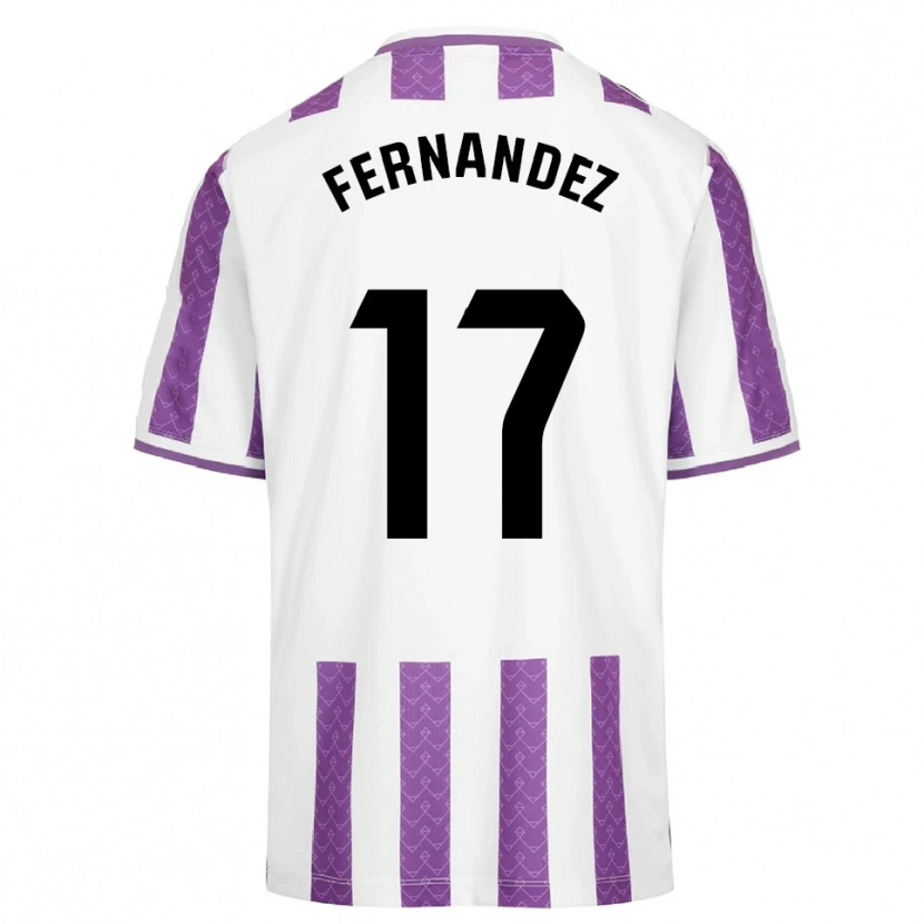 Danxen Enfant Maillot Dani Fernández #17 Violet Blanc Tenues Domicile 2025/26 T-Shirt