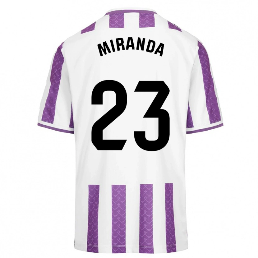 Danxen Enfant Maillot João Miranda #23 Violet Blanc Tenues Domicile 2025/26 T-Shirt