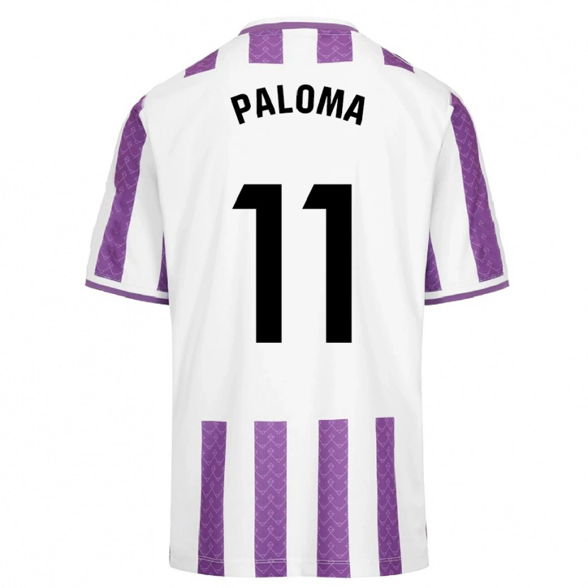 Danxen Enfant Maillot Paloma Gonzalez #11 Violet Blanc Tenues Domicile 2025/26 T-Shirt