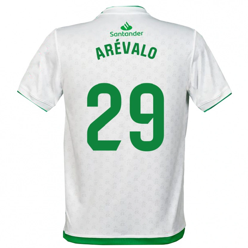 Danxen Enfant Maillot Jeremy Arévalo #29 Vert Blanc Tenues Domicile 2025/26 T-Shirt