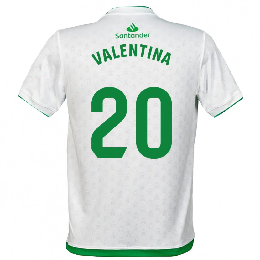 Danxen Enfant Maillot Valentina Lucumi Montoya #20 Vert Blanc Tenues Domicile 2025/26 T-Shirt