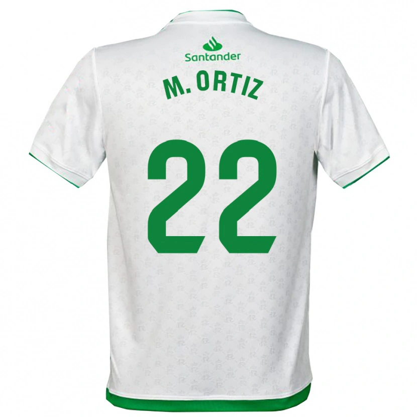 Danxen Enfant Maillot María Ortiz Heras #22 Vert Blanc Tenues Domicile 2025/26 T-Shirt