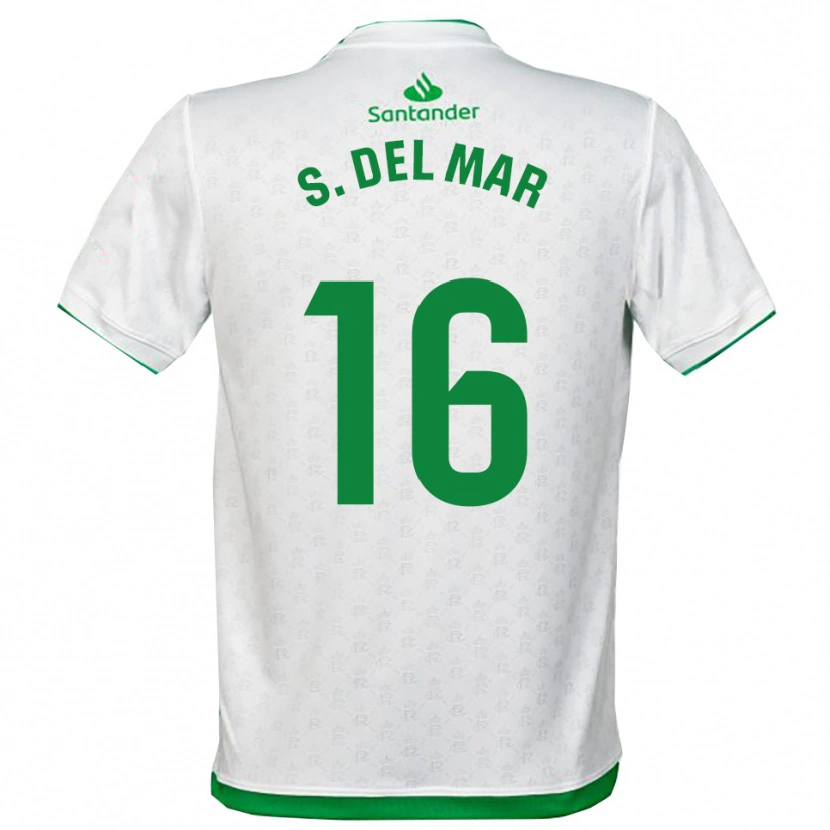 Danxen Enfant Maillot Sonia Del Mar Perlaza Urquijo #16 Vert Blanc Tenues Domicile 2025/26 T-Shirt