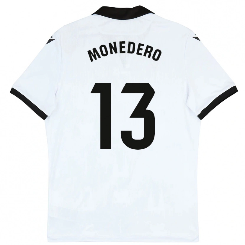 Danxen Enfant Maillot Marc Monedero #13 Blanc Noir Tenues Domicile 2025/26 T-Shirt