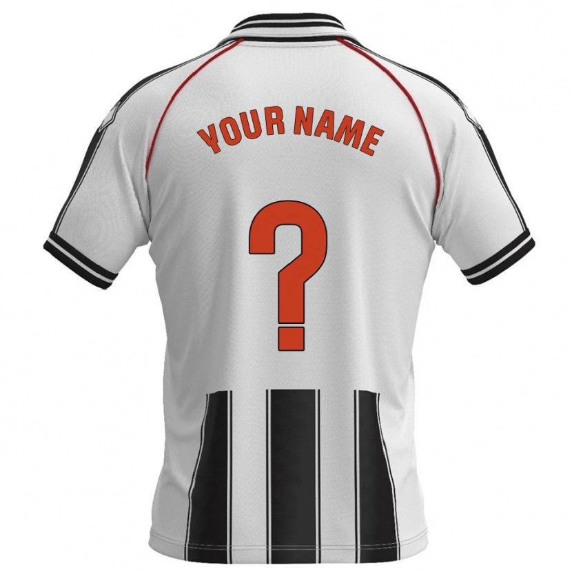Danxen Enfant Maillot Votre Nom #0 Blanc Noir Tenues Domicile 2025/26 T-Shirt